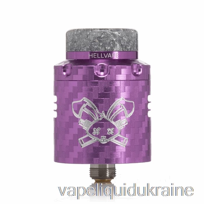 Vape Ukraine Hellvape DEAD RABBIT V3 24mm RDA Purple Carbon Fiber